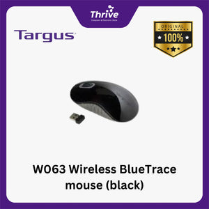 W063 Wireless Blue Trace mouse (black)