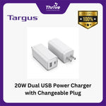 Load image into Gallery viewer, 20W Dual USB Power Charger with Changeable Plug
