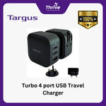 Load image into Gallery viewer, Turbo 4 port USB Travel Charger
