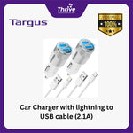 Load image into Gallery viewer, Car Charger with lightning to USB cable (2.1A)
