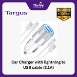 Load image into Gallery viewer, Car Charger with lightning to USB cable (2.1A)
