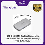 Load image into Gallery viewer, USB-C 4K HDMI Docking Station with Card Reader and 100W Power Delivery USB-C, Alt-Mode
