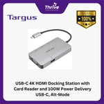 Load image into Gallery viewer, USB-C 4K HDMI Docking Station with Card Reader and 100W Power Delivery USB-C, Alt-Mode
