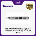 Load image into Gallery viewer, USB-C 4K HDMI/VGA Docking Station with 100W Power Delivery USB-C, Alt-Mode
