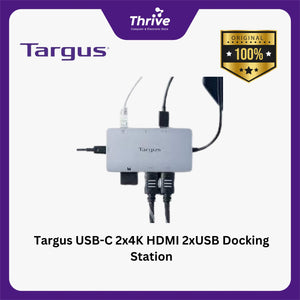 Targus USB-C 2x4K HDMI 2xUSB Docking Station