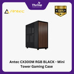 Load image into Gallery viewer, Antec CX300M RGB BLACK - Mini Tower Gaming Case - 4mm Tempered Glass Side Panel - Free 2Pcs 120mm RGB Fans Reverse + 1Pcs 120mm RGB Fans
