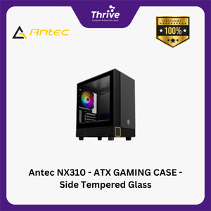 Antec NX310 - ATX GAMING CASE - Side Tempered Glass - Front ARGB LED - FREE 12CM ARGB FAN & 12CM BLACK FAN