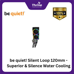 be quiet! Silent Loop 120mm - Superior & Silence Water Cooling - 2xPure Wings 2 120mm PWM