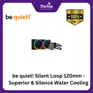 be quiet! Silent Loop 120mm - Superior & Silence Water Cooling - 2xPure Wings 2 120mm PWM