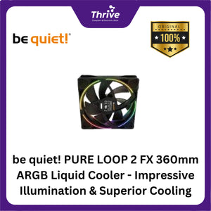 be quiet! PURE LOOP 2 FX 360mm ARGB Liquid Cooler - Impressive Illumination & Superior Cooling - 3x Light Wings 120mm PWM High-Speed Fan