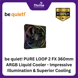 be quiet! PURE LOOP 2 FX 360mm ARGB Liquid Cooler - Impressive Illumination & Superior Cooling - 3x Light Wings 120mm PWM High-Speed Fan