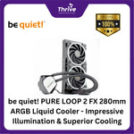 Load image into Gallery viewer, be quiet! PURE LOOP 2 FX 280mm ARGB Liquid Cooler - Impressive Illumination &amp; Superior Cooling - 2x Light Wings 140mm PWM High-Speed Fan
