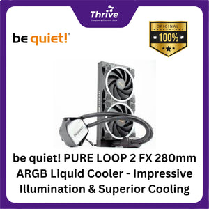 be quiet! PURE LOOP 2 FX 280mm ARGB Liquid Cooler - Impressive Illumination & Superior Cooling - 2x Light Wings 140mm PWM High-Speed Fan