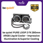 Load image into Gallery viewer, be quiet! PURE LOOP 2 FX 280mm ARGB Liquid Cooler - Impressive Illumination &amp; Superior Cooling - 2x Light Wings 140mm PWM High-Speed Fan
