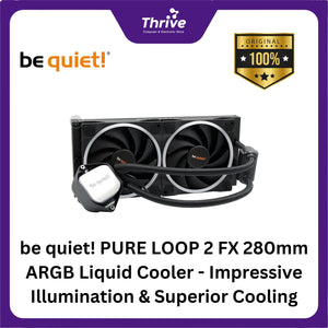 be quiet! PURE LOOP 2 FX 280mm ARGB Liquid Cooler - Impressive Illumination & Superior Cooling - 2x Light Wings 140mm PWM High-Speed Fan