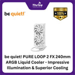 Load image into Gallery viewer, be quiet! PURE LOOP 2 FX 240mm ARGB Liquid Cooler - Impressive Illumination &amp; Superior Cooling - 2x Light Wings 120mm PWM High-Speed Fan
