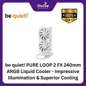 be quiet! PURE LOOP 2 FX 240mm ARGB Liquid Cooler - Impressive Illumination & Superior Cooling - 2x Light Wings 120mm PWM High-Speed Fan