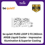 Load image into Gallery viewer, be quiet! PURE LOOP 2 FX 240mm ARGB Liquid Cooler - Impressive Illumination &amp; Superior Cooling - 2x Light Wings 120mm PWM High-Speed Fan
