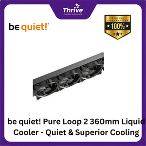 be quiet! Pure Loop 2 360mm Liquid Cooler - Quiet & Superior Cooling - 3x Pure Wings 3 120mm PWM High-Speed Fan