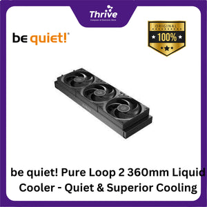 be quiet! Pure Loop 2 360mm Liquid Cooler - Quiet & Superior Cooling - 3x Pure Wings 3 120mm PWM High-Speed Fan