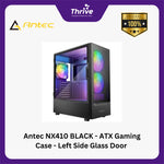 Load image into Gallery viewer, Antec NX410 BLACK - ATX Gaming Case - Left Side Glass Door - FREE 2 PCS 14CM ARGB FANS + 1 PCS 12CM ARGB FANSFAN
