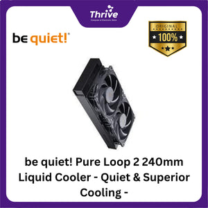 be quiet! Pure Loop 2 240mm Liquid Cooler - Quiet & Superior Cooling - 2x Pure Wings 3 120mm PWM High-Speed Fan