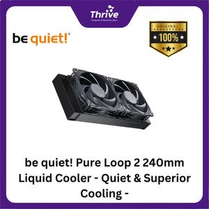 be quiet! Pure Loop 2 240mm Liquid Cooler - Quiet & Superior Cooling - 2x Pure Wings 3 120mm PWM High-Speed Fan