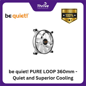 be quiet! PURE LOOP 360mm - Quiet and Superior Cooling - 3x Pure Wings 2 120mm PWM