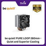 Load image into Gallery viewer, be quiet! PURE LOOP 280mm - Quiet and Superior Cooling - 2x Pure Wings 2 140mm PWM
