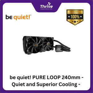 be quiet! PURE LOOP 240mm - Quiet and Superior Cooling - 2x Pure Wings 2 120mm PWM