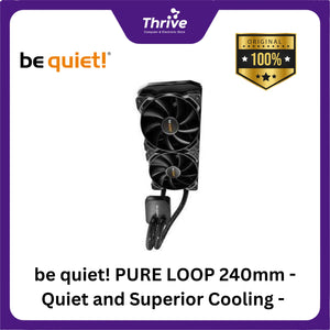 be quiet! PURE LOOP 240mm - Quiet and Superior Cooling - 2x Pure Wings 2 120mm PWM