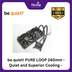 be quiet! PURE LOOP 240mm - Quiet and Superior Cooling - 2x Pure Wings 2 120mm PWM