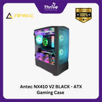 Load image into Gallery viewer, Antec NX410 V2 BLACK - ATX Gaming Case - Left Side Glass Door - FREE 2 PCS 14CM ARGB FANS + 1 PCS 12CM ARGB FANS
