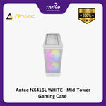 Load image into Gallery viewer, Antec NX416L WHITE - Mid-Tower Gaming Case - Mesh Front Panel Design - Left Side Glass Door - Type C Ready - Free 2Pcs 16CM ARGB Fans + 1Pcs 12CM ARGB Fans