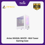 Load image into Gallery viewer, Antec NX416L WHITE - Mid-Tower Gaming Case - Mesh Front Panel Design - Left Side Glass Door - Type C Ready - Free 2Pcs 16CM ARGB Fans + 1Pcs 12CM ARGB Fans