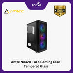 Load image into Gallery viewer, Antec NX420 - ATX Gaming Case - Tempered Glass Side Panel - Front ARGB STRIP - FREE 1 PCS 12CM FAN
