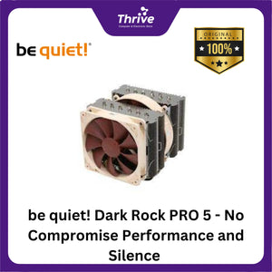 be quiet! Dark Rock PRO 5 - No Compromise Performance and Silence - Height-Adjustable Front Fan - 2x Silent Wings 135mm PWM fan