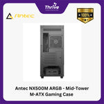 Load image into Gallery viewer, Antec NX500M ARGB - Mid-Tower M-ATX Gaming Case - Sleek Design with Massive Air Intake - Tempered Glass Side Panel - Type C 3.2 Ready - FREE 2 PCS 12CM ARGB FANS + 1 PCS 12CM ARGB FANS
