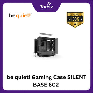 be quiet! Gaming Case SILENT BASE 802 Black With Side Window - FREE 3 PCS Pure Wings 2 140mm fans