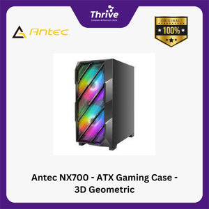 Antec NX700 - ATX Gaming Case - 3D Geometric Mesh Front Panel Design & 4mm Tempered Glass Side Panel - FREE 2 PCS