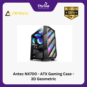 Antec NX700 - ATX Gaming Case - 3D Geometric Mesh Front Panel Design & 4mm Tempered Glass Side Panel - FREE 2 PCS