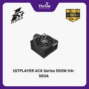 1STPLAYER ACK Series 550W HA-550AC1 80+ Certified with Embossed Cable - Active PFC - 140MM Hydraulic Bearing - Premium Quality Capacitors - 5 Years Warranty