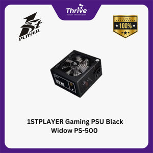 1STPLAYER Gaming PSU Black Widow PS-500 80+ Bronze With Flat cable