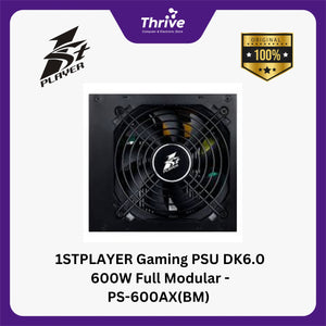 1STPLAYER Gaming PSU DK6.0 600W Full Modular - PS-600AX(BM) (80+ Bronze) - 3 Years Warranty Replacement