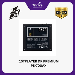 1STPLAYER DK PREMIUM PS-700AX 80+ Bronze Certified - Japanese Main Capacitors - SILENT FAN - 5 Years Warranty Replacement