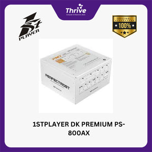 1STPLAYER DK PREMIUM PS-800AX 80+ Bronze Certified - Japanese Main Capacitors - SILENT FAN - 5 Years Warranty Replacement