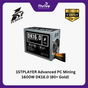 1STPLAYER Advanced PC Mining 1600W DK16.0 (80+ Gold) - Garansi 6 Bulan