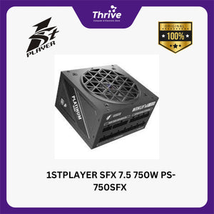 1STPLAYER SFX 7.5 750W PS-750SFX 80+ Platinum Certified - Full Modular - All Japanese Capacitors - 7 Years Warranty Replacement - Include 12VHPWR PCI-E Adapter Cable