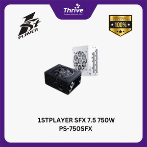 1STPLAYER SFX 7.5 750W PS-750SFX 80+ Platinum Certified - Full Modular - All Japanese Capacitors - 7 Years Warranty Replacement - Include 12VHPWR PCI-E Adapter Cable