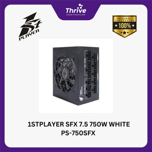 1STPLAYER SFX 7.5 750W WHITE PS-750SFX 80+ Platinum Certified - Full Modular - All Japanese Capacitors - 7 Years Warranty Replacement - Include 12VHPWR PCI-E Adapter Cable